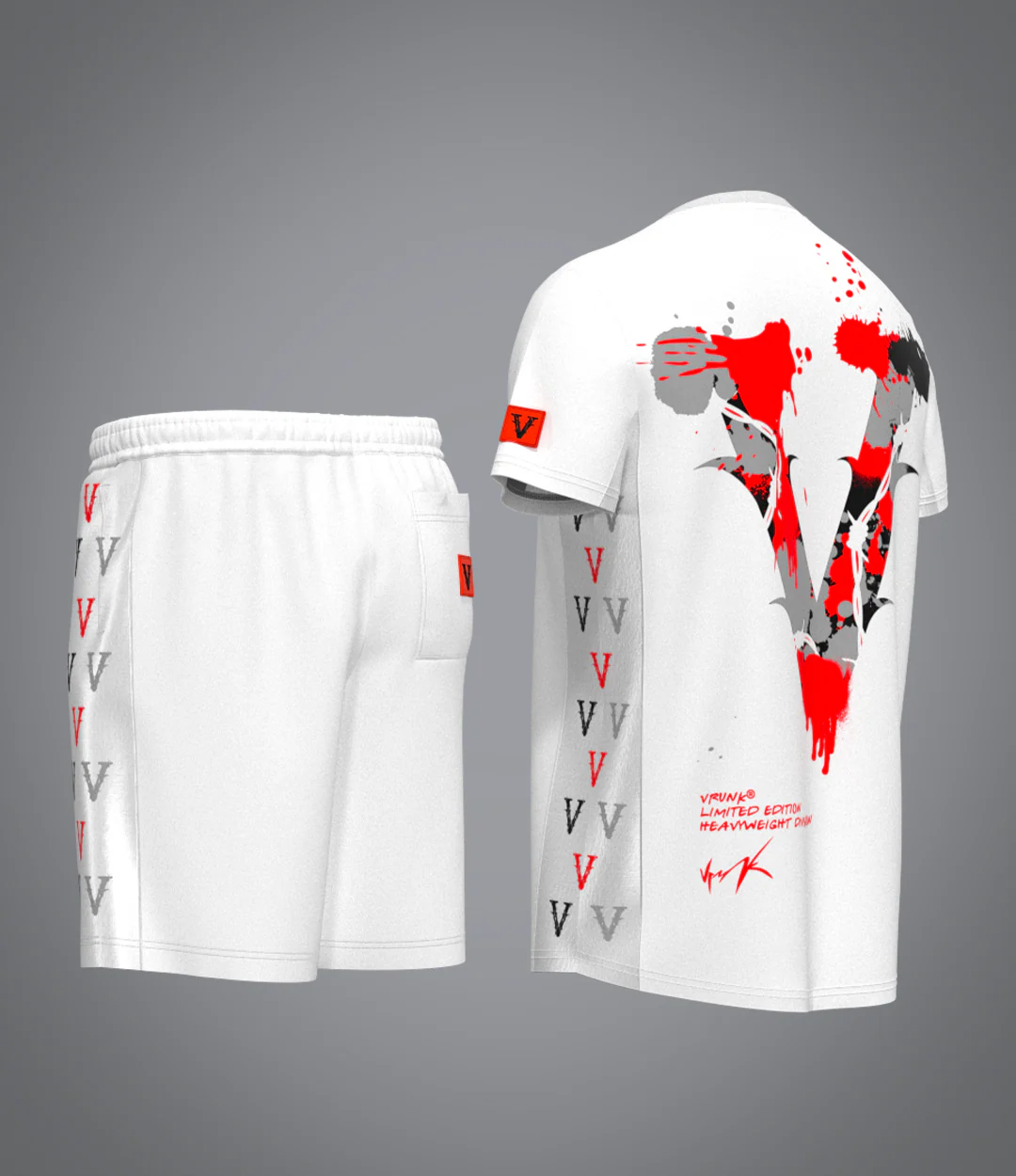 Ensemble Red Scarface Blanc - Image 2